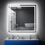 36 X Led Bathroom Mirror With Lights, Wall Mounted Vanity Front. Fixed Price $152.62.