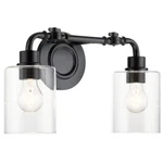 Kichler 45665 Gunnison 2 Light 17"W Bathroom Vanity - Black. Fixed Price $194.99.