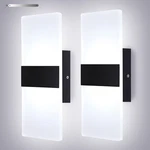 Lightess Modern Wall Sconces Set Of Two Indoor Led 2PCS, 2-COLD White. Fixed Price $76.99.