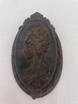 Antique Victorian Waverly Studio Cast Iron Hanky Holder Wilmette Ill Patent Appl. Fixed Price $27.47.
