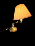 Vtg Brass Swing Arm Desk Lamp Mid Century Hollywood Regency Office Lighting. Fixed Price $125.00.