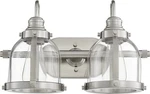 Quorum International 586-2 Nickel 2-LIGHT 16"W Bathroom Vanity. Fixed Price $252.00.