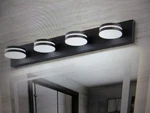 Jusheng 30 In. 4 Light Black Led Vanity Bar With Dimmable 5500K. Fixed Price $56.66.