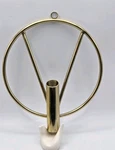 Litton Lane Gold Stainless Steel Modern Candle Wall Sconce / Stem Vase 9.25"H. Fixed Price $26.95.
