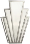 Empire 11" Wall Sconce Antique Silver W/ White Glass Shade. Fixed Price $621.20.