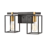 Elk Home Lighting Cloe 2-LIGHT 16" Wall Sconce Matte Black Gold Finish 46631/2. Fixed Price $189.00.