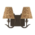 Craftmade Kokomo Light Wall Sconce, Aged Bronze/natural Sea 58362-ABZ. Fixed Price $147.20.