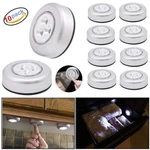 10PCS 3 Led Touch Push On/off Self-stick Click Battery Operated. Fixed Price $14.11.