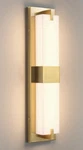 Gold & White Led Wall Sconce. Fixed Price $30.00.