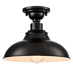 Samteen 12-INCH Farmhouse Semi Flush Mount Ceiling Black 1-LIGHT Indust.... Fixed Price $86.10.