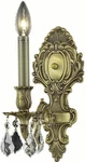 Monarch French Gold Crystal Wall Sconce. Fixed Price $295.00.