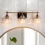 Ksana Bathroom Fixtures, 3 Black And Gold Vanity Lights For. Fixed Price $123.76.