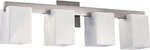 Quorum 5076-4-65 Modern Four Light Vanity Pewter And Nickel Finish. Fixed Price $316.99.