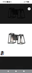 Home Decorators Hazel Heights 2-LIGHT Black Farmhouse Bathroom Vanity. Fixed Price $39.99.