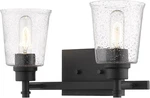 Modern Black 2-LIGHT Vanity Fixture Stylish Bathroom Lighting 464-2V-MB. Fixed Price $200.99.