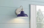 Hampton Bay Elmcroft 7.63 In 1-LIGHT Brushed Nickel Modern Farmhouse Wall V27. Fixed Price $25.99.