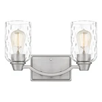Quoizel ACA8613 Acacia 2 Light 14"W Vanity - Nickel. Fixed Price $95.99.