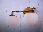 Jonathan Louis Parisian Globe 15 In. Gold Metal Vanity Light Frosted Glass. Fixed Price $44.99.