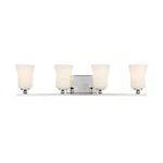 4-LIGHT Chrome Square Bath Vanity By Home Decorators Collection. Fixed Price $82.99.