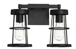 Maxim Lighting Urbane 14.5" 2-LIGHT Vanity Light, Matte Black Coastal Bathroom. Fixed Price $49.99.