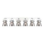 Innovations Lighting Pilaster Ii Cone 6-LT 6" Bath, Pc/psg 423-6W-PC-G411-6SM. Fixed Price $878.24.
