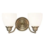 Livex Somerville Bathroom Vanity Lighting, Antique Brass 13672-01. Fixed Price $129.96.