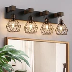 Farmhouse Bathroom Fixtures, 4-LIGHT Lighting Over Mi.... Fixed Price $131.28.