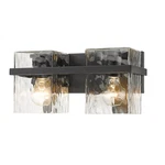 Z-lite Bennington Light Vanity, Matte Black/clear 1938-2V-MB. Fixed Price $220.00.