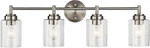Kichler 45887 Nickel Winslow 30" 4-LIGHT Bathroom W/ Clear Seeded Glass. Fixed Price $98.99.
