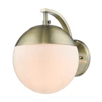 Golden Lighting 3218-1W-AB Dixon 7-3/4"W Bathroom Sconce Brass. Fixed Price $67.14.