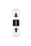 Elegant Lighting LD2357 Neri 6"W Vanity - Black. Fixed Price $92.00.