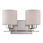 Nuvo Parallel Light Vanity Fixture W/ Opal Glass, Polished Nickel 60-5202. Fixed Price $179.99.