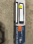 Hampton Bay Woodbury 24.6" Matte Black Led Vanity Light W/ Frosted Acrylic Shade. Fixed Price $58.99.