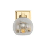 Golden Lighting 3094-BA1 Elliott 8" Tall Bathroom Sconce Brushed Champagne. Fixed Price $129.99.