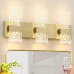 Modern Brushed Gold 6-LIGHTS Bathroom Vanity Light, Eleglant Brass Led Bathro.... Fixed Price $139.70.