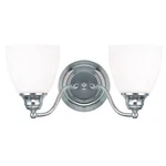 Livex Lighting Somerville 2 Bath Chrome. Fixed Price $116.99.