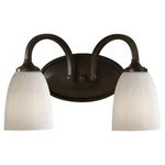 Murray Feiss Bronze 2-LIGHT Vanity Fixture Bathroom Wall Glass Hanging Lamp New. Fixed Price $89.91.