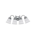 Sea Gull Lighting Brookchester Chrome 4-LIGHT Wall & Bath Vanity Fixture. Fixed Price $70.00.