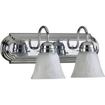 Quorum International 5094-2-114 Two Light 18"W Bathroom Fixture Chrome. Fixed Price $61.00.