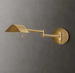 Rh Restoration Hardware Metier Task Sconce - Vintage Brass New. Fixed Price $175.00.