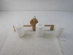 Kichler Gioe 24.25" 3-LIGHT Vanity W/opal Glass, Champagne Bronze. Fixed Price $126.43.