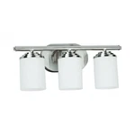 Afx Vernon Vanity Light 17.5" Satin Nickel Finish White Glass 27W Led. Fixed Price $62.30.