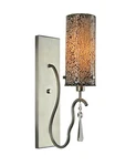 Woodbridge Lighting Haley 1 Wall Sconce Satin Nickel/mosaic White. Fixed Price $75.22.
