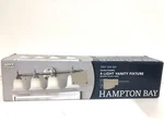 Hampton Bay Olgelthorpe 4-LIGHT Brushed Nickel Vanity New. Fixed Price $44.99.