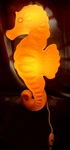Ikea Smila Sjohast Seahorse Wall Mounted Lamp 24 X 13 Orange Cord Plug Light. Fixed Price $16.50.