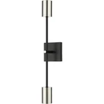 Z-lite 814-2S-MB-PN Calumet Wall Sconce Matte Black And Polished Nickel. Fixed Price $59.20.