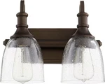 Quorum Richmond 2-LIGHT Bathroom Vanity In Oiled Bronze. Fixed Price $112.00.
