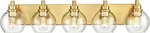 Metwet Bathroom Fixtures, 5 Brushed Gold Vanity Light, 32 Inch. Fixed Price $109.99.