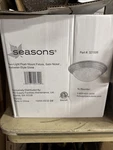 Seasons Two- Light Flush Mount Fixture (satin Nickel) Alabaster Style Glass. Fixed Price $27.99.