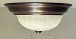 Dolan 522-30 14" Richland Flush Mount 2LT Light Fixture Royal Bronze. Fixed Price $39.95.